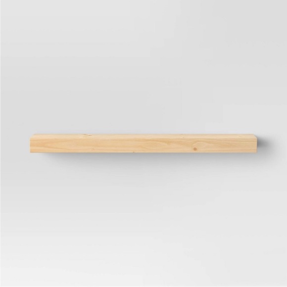 Threshold | Accents | Threshold Nwt Floating Wood Shelf Natural 36 ...